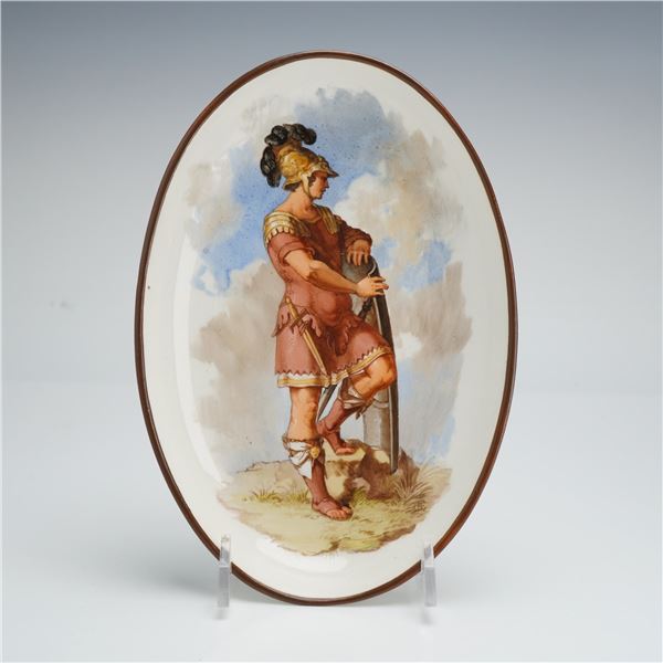 Wedgwood Hackwood Hand-Painted Ceramic Dish, Un Centurion Romain