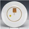 Image 3 : Wedgwood Powder Blue Porcelain Plate, Gold Ruins Signed A. Holland