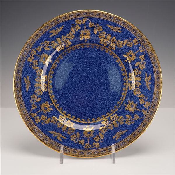 Wedgwood Powdered Cobalt Blue and Gilt Porcelain Plate