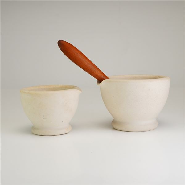 3pc Wedgwood Best Composition Mortars and Pestle