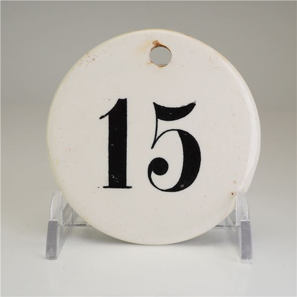 Wedgwood Farrow & Jackson Ceramic Number 15 Wine Bin Label