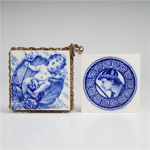 Two Josiah Wedgwood and Sons Etruria Tiles