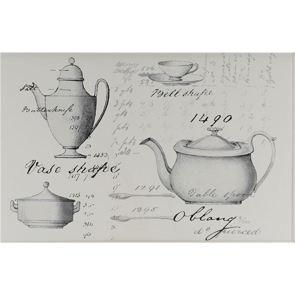 Framed Ltd. Edition Wedgwood Technical Silverware Print