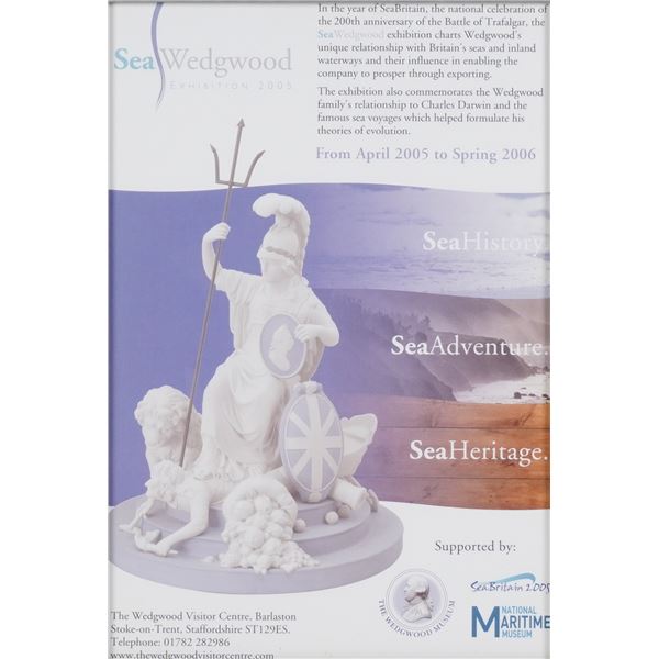 Framed Sea Wedgwood Exhibition Museum Poster