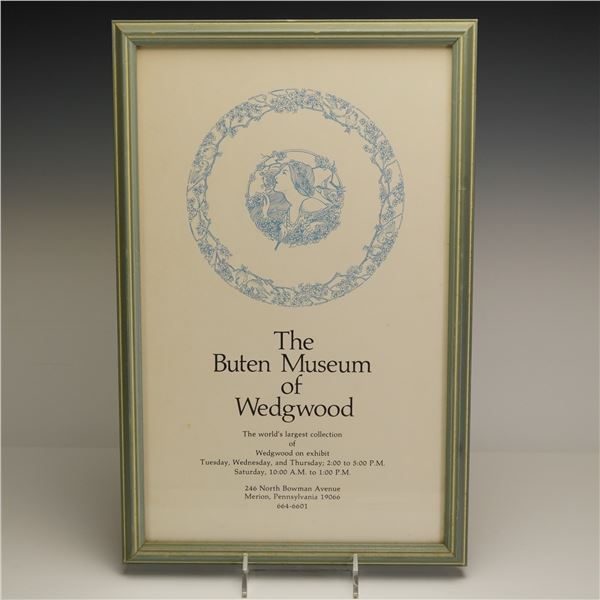 The Buten Museum of Wedgwood Promotional Poster, 1979