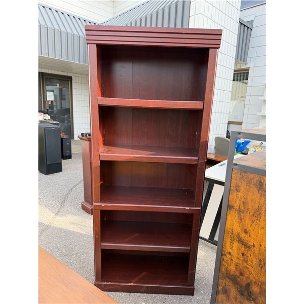 Bookshelf measures 29 1/2" x 12 1/2" 71 inches