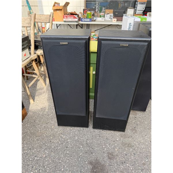 Fisher, three-way speaker system