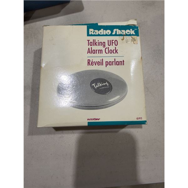 RadioShack talking UFO alarm clock