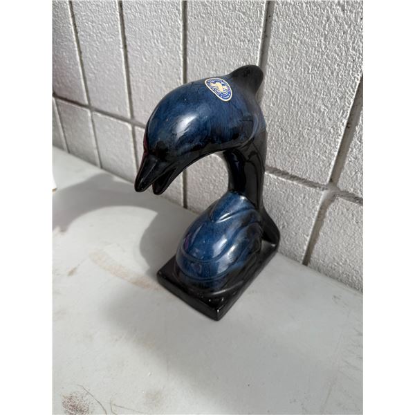 Blue Mountain pottery dolphin