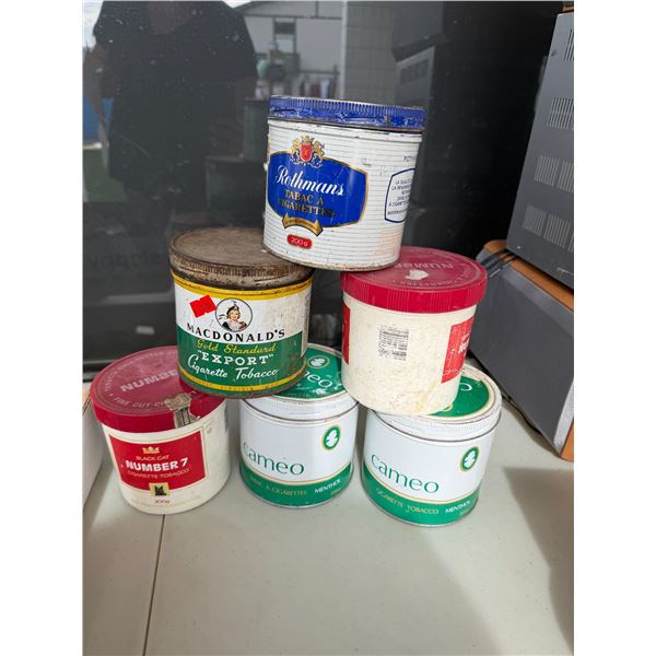 Vintage cigarette tobacco tin