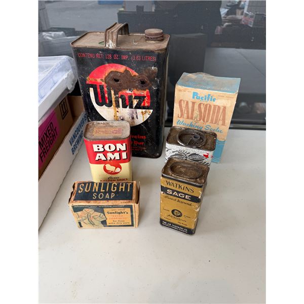 Vintage tins and boxes