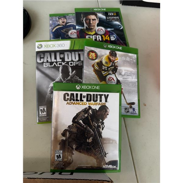 Xbox one and 360 games