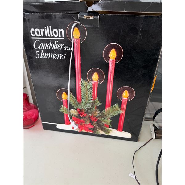 Vintage Christmas candelabra