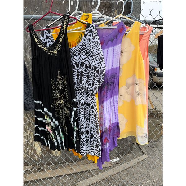 Assorted plus size dresses