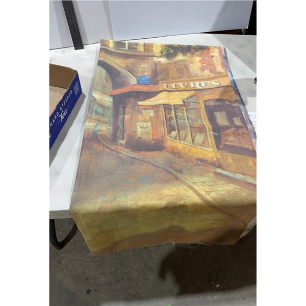 Paris themed shower curtain