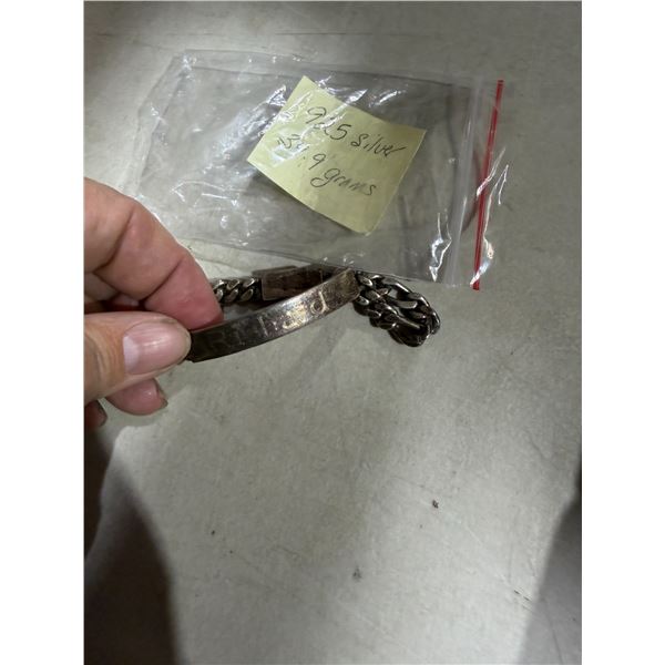 Bracelet stamped 925 silver Richard 39.9 g