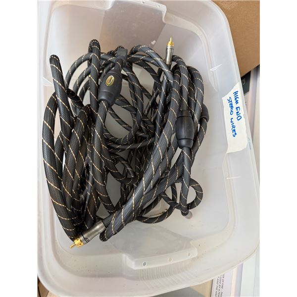 High End stereo wires