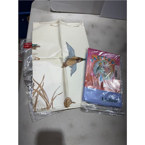 L.l. Bean pack towel and Vintage geese item