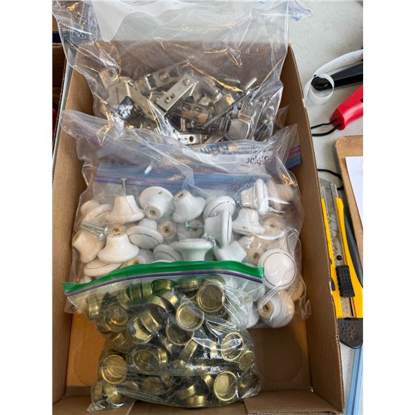cabinet door hinges drawer, knobs, and other items