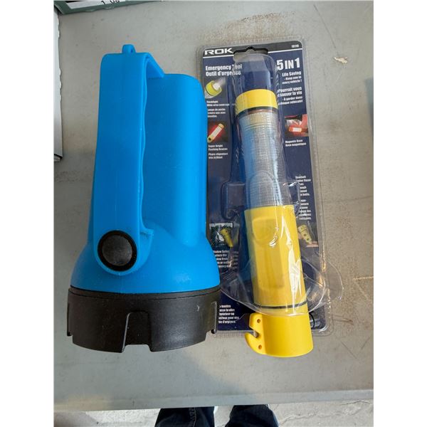 Flashlight and emergency tool