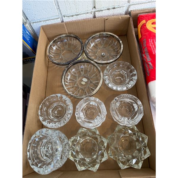 Candle holders and dishes