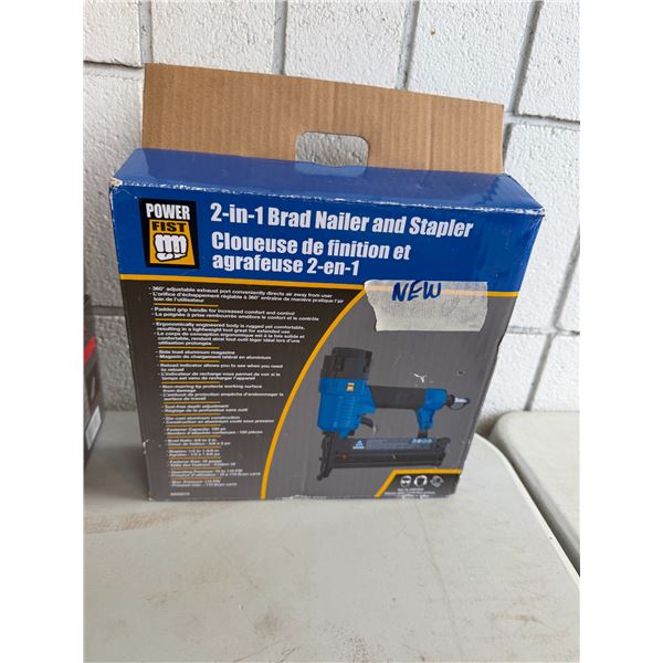 New two in one Brad nailer and stapler