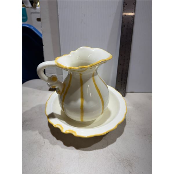 Pitcher and bowl