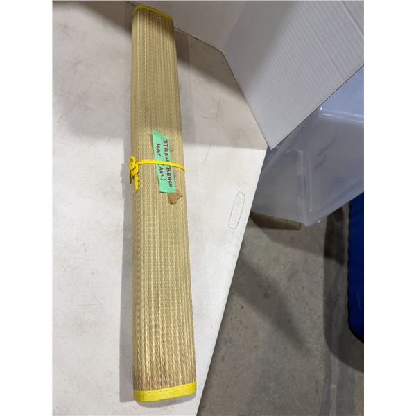 Straw beach mat