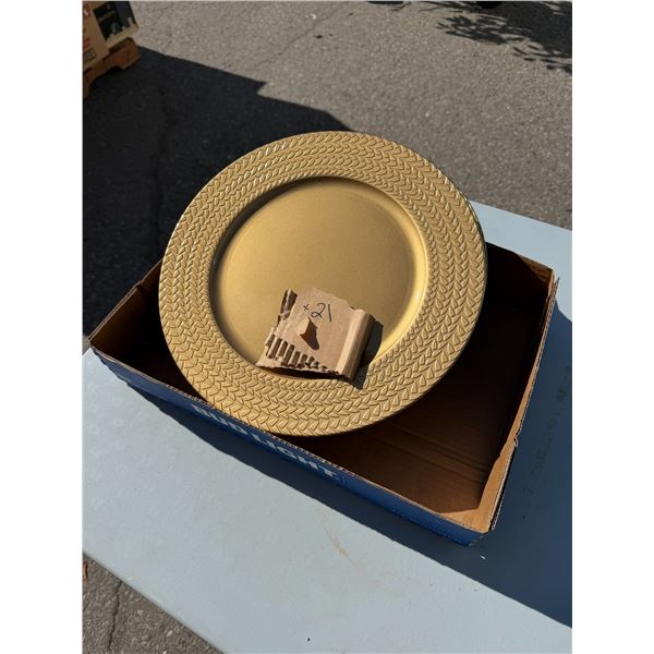 21 decor charger plates