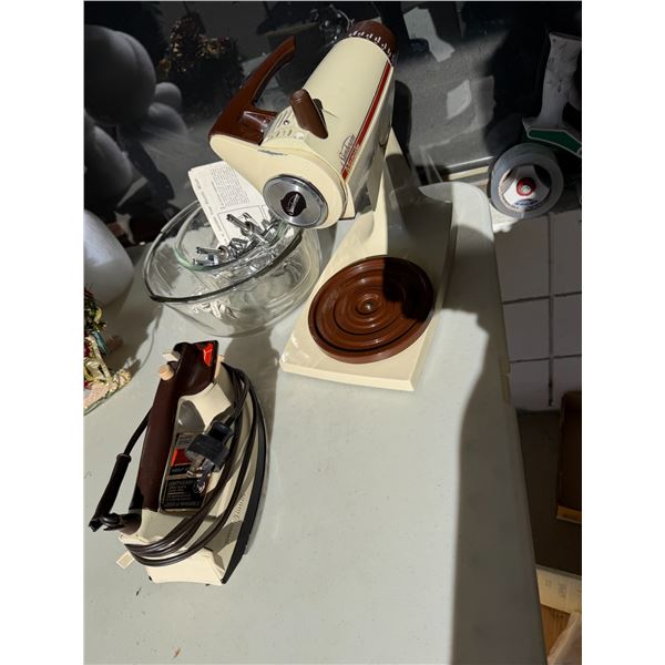 Sunbeam mixmaster and iron