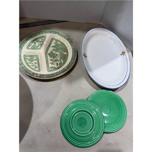 Serving plates, etc.