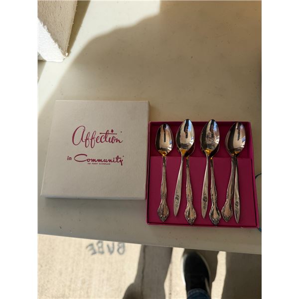 Affection silver plate spoons