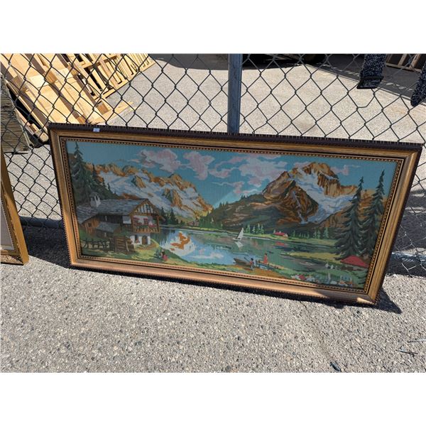 Handcrafted wall hanging 47 1/2" x 23"