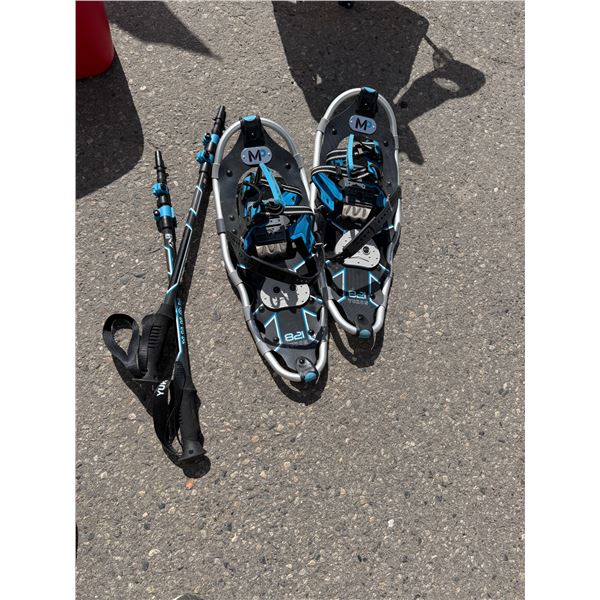 Yukon, snow, shoes, and poles