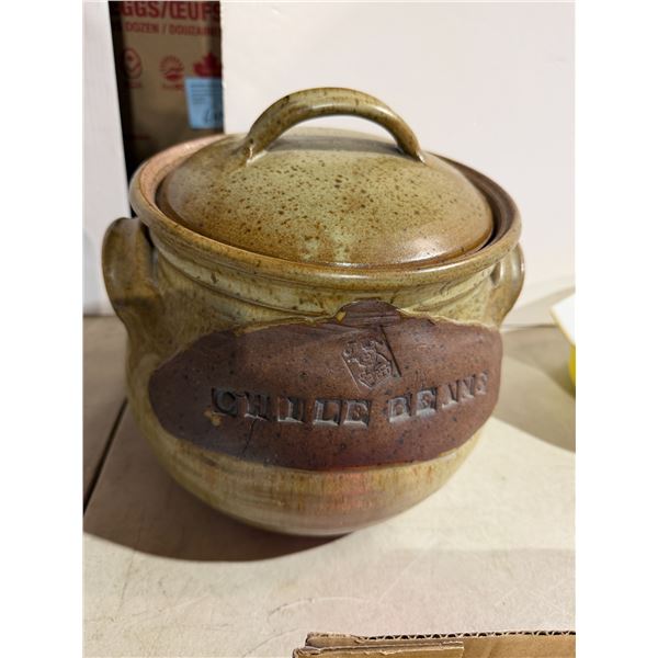 CHILE  BEANS pottery pot