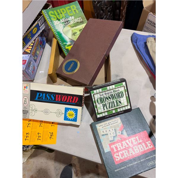 Scrabble super crosswords password and other games