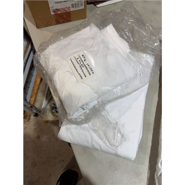 King size fit fitted and flat sheet