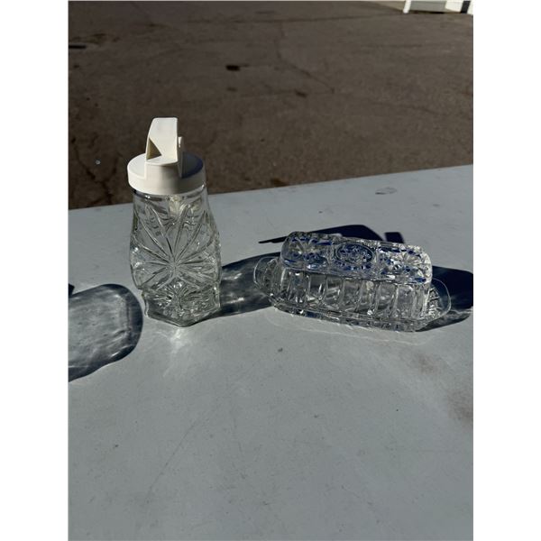 Butter and syrup dishes