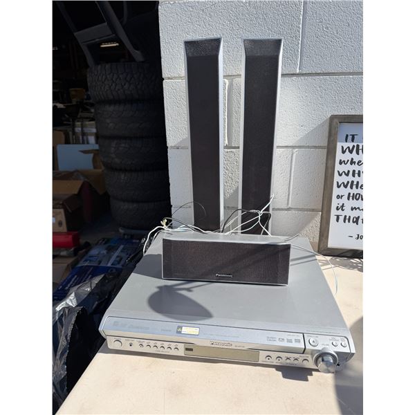 Panasonic disc player SA – HT740 and Speakers