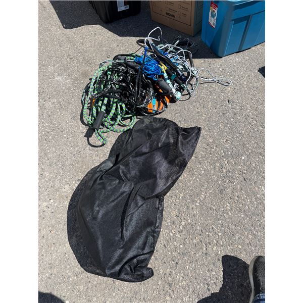 Water ski ropes and net bags