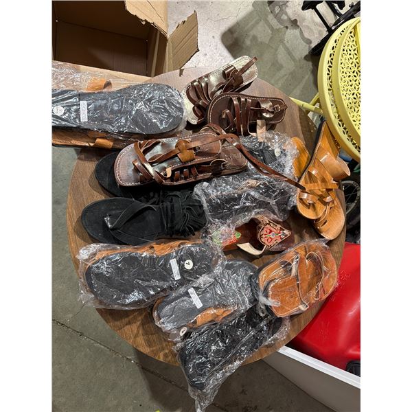New sandals assorted sizes