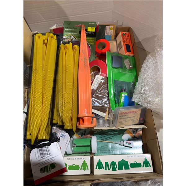 Tent, pegs, and other outdoor related items