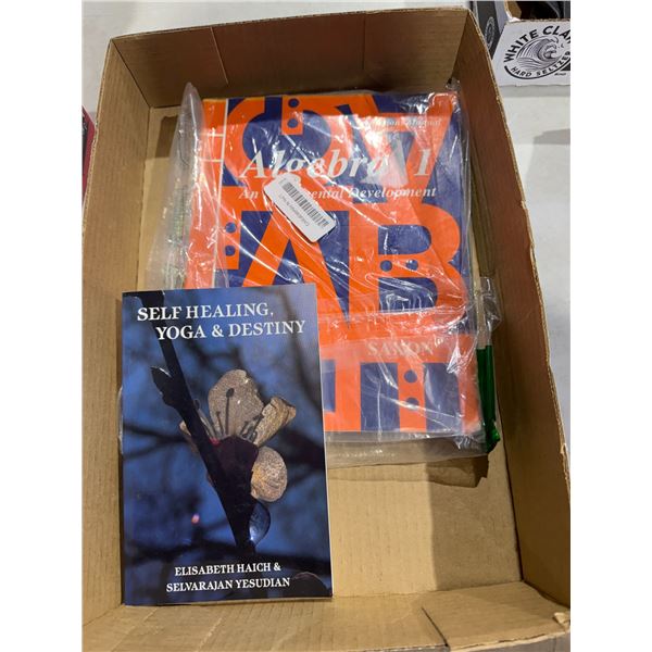 Algebra 1 book and self healing yoga, and destiny book