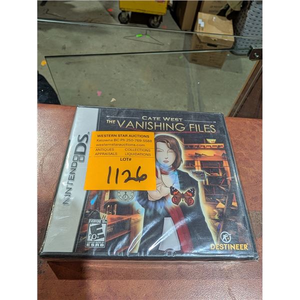New sealed DS game the vanishing files