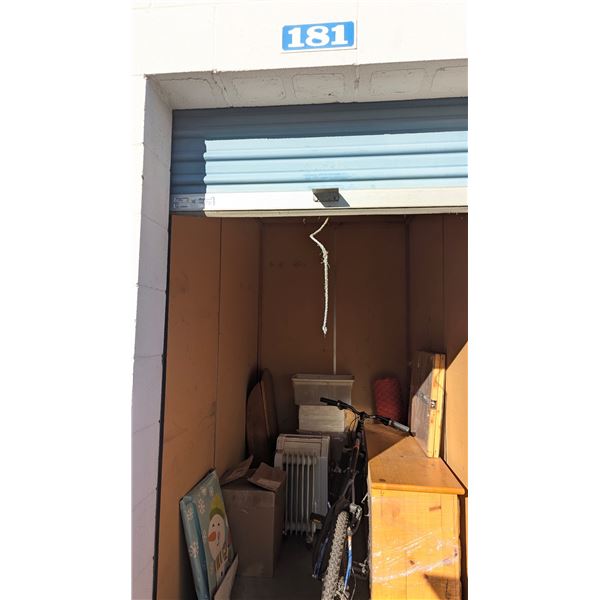 Contents of storage locker 181  5x10 Penticton self storage