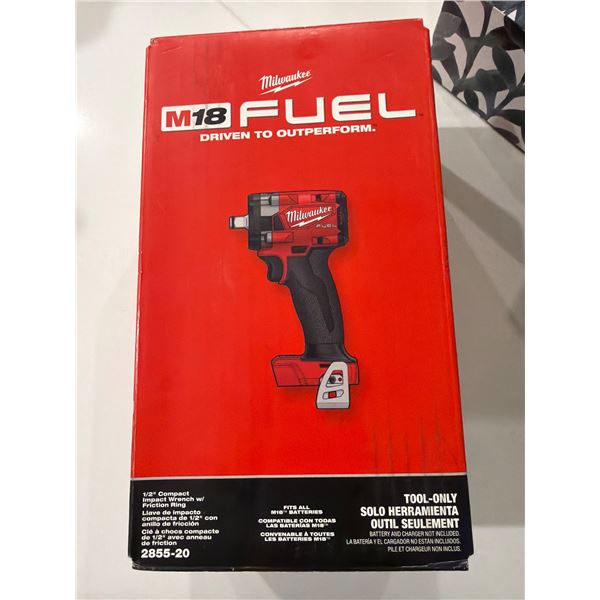 New sealed box MILWAUKEE 1/2" Compact wrench with friction ring new sealed box M18 tool only