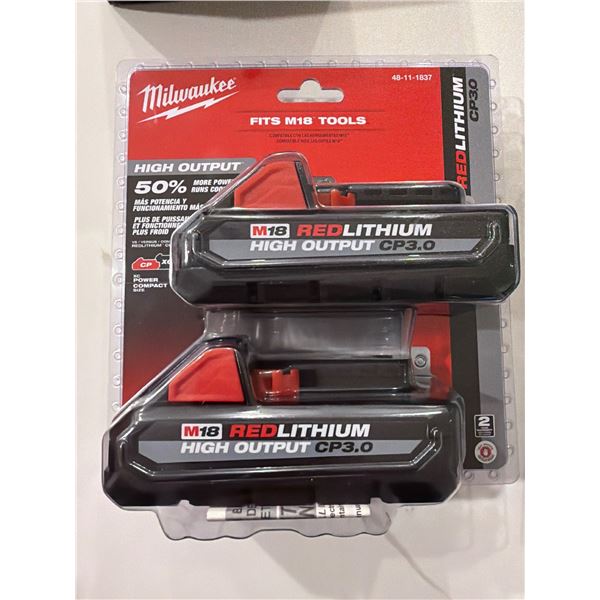 New sealed box MILWAUKEE red Lithium CP3.0 Fits M18 tools