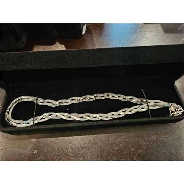 9.00mm triple twisted serpentine necklace