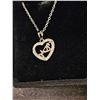 Image 3 : 20.00mm Mom heart necklace 16-18" chain
