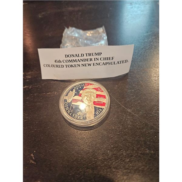 Donald Trump coloured token